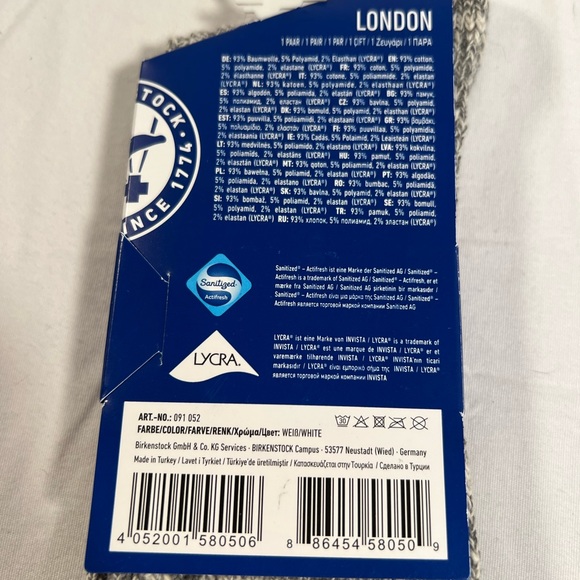 Birkenstock Socks Unisex Gray NWT - Picture 4 of 4